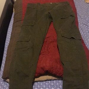 Dark green cargo pants